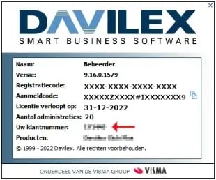 davilex_klantnummer